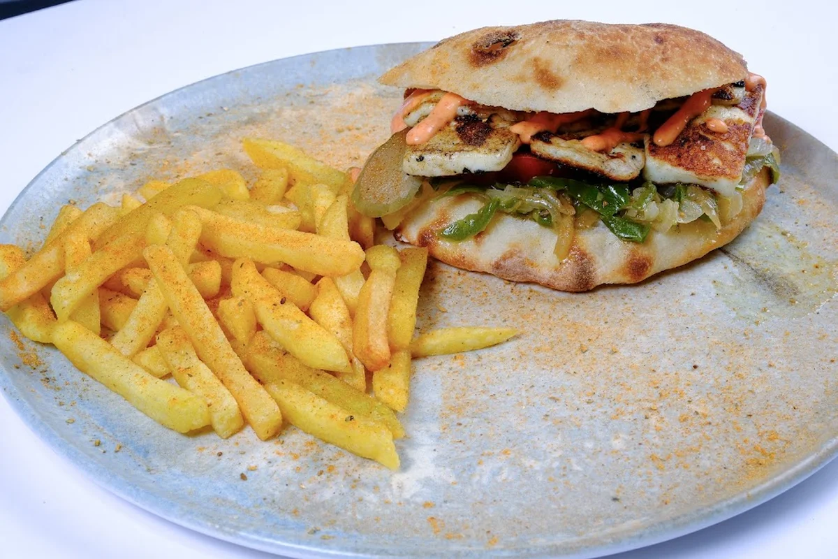 Doodle pizza hamburger falafel - Görsel 3