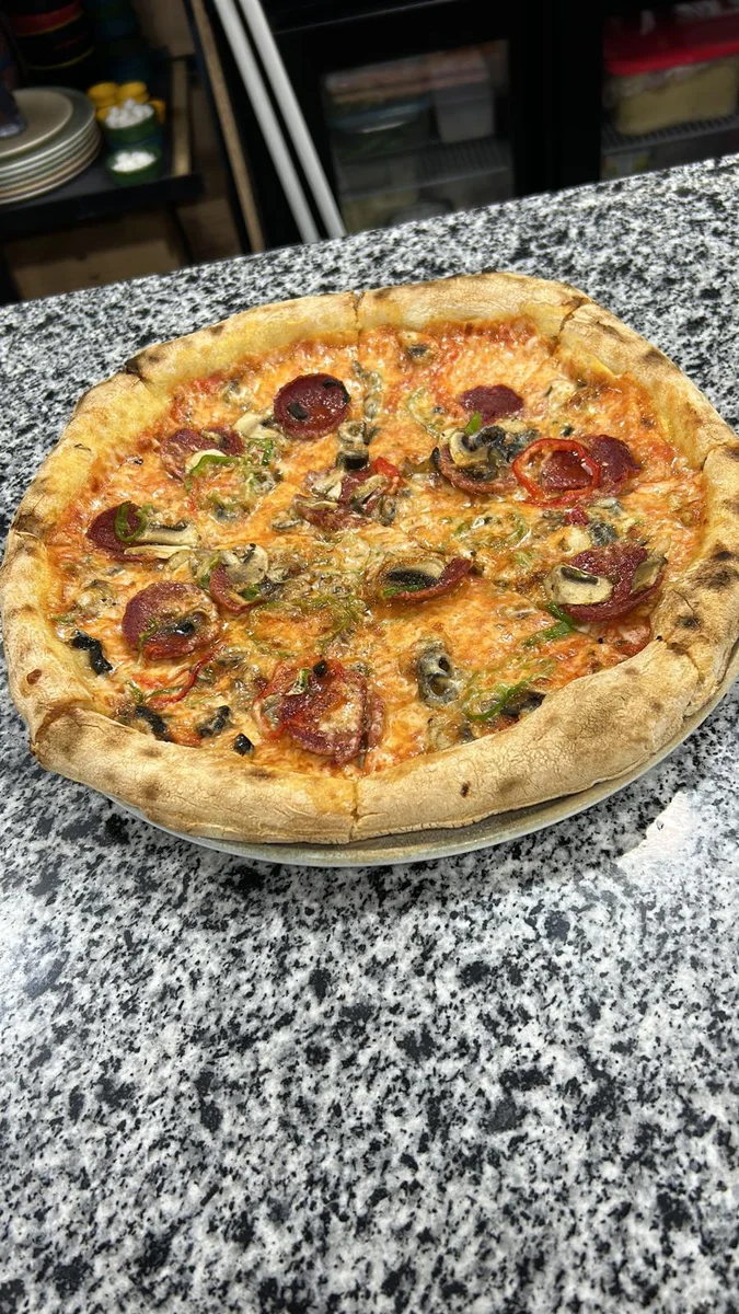 Doodle pizza hamburger falafel - Görsel 4