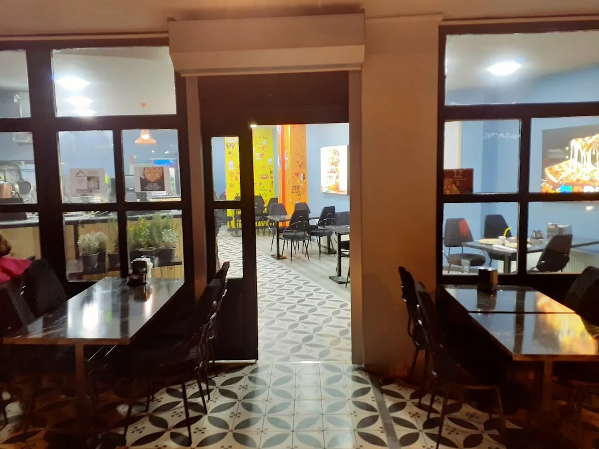 Doodle pizza hamburger falafel - Görsel 6