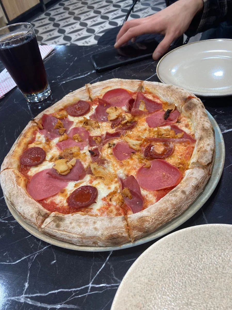 Doodle pizza hamburger falafel - Görsel 7