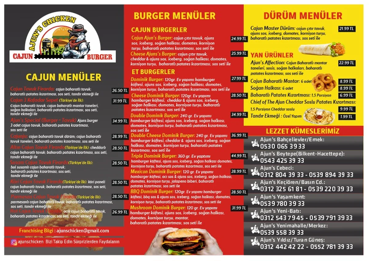 AJUN’S CHICKEN Cajun&Burger CEBECİ - Görsel 6