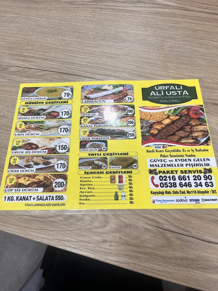 Urfalı Ali Usta Kebap Lahmacun Ve Pide - Görsel 4