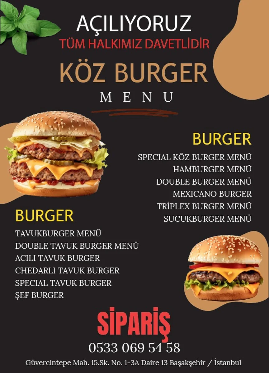 KÖZ BURGER - Görsel 1
