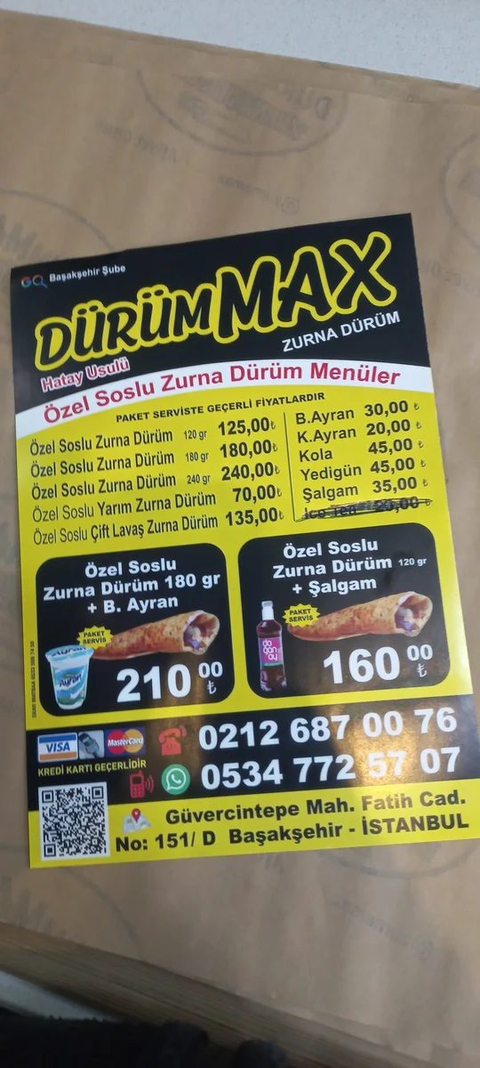 Dürüm Max Zurna Dürüm Güvercintepe - Görsel 9