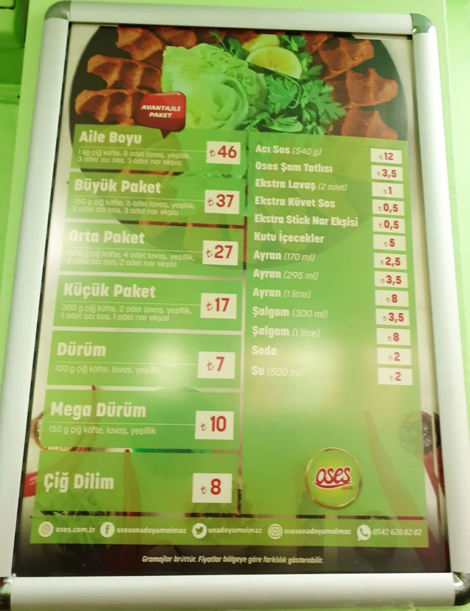 Oses Çiğ Köfte - Görsel 4