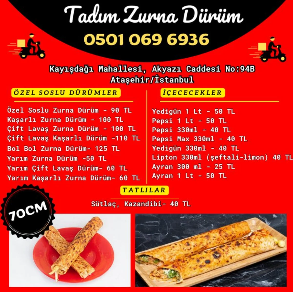 Tadım Zurna Dürüm Kayışdağı - Görsel 4