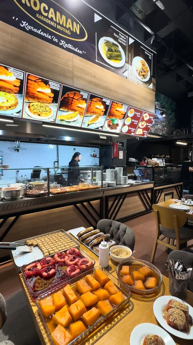 Kocaman Karadeniz Restaurant Kuru Fasülye Trabzon Döneri Pide Kahvaltı Kuymak - Görsel 3